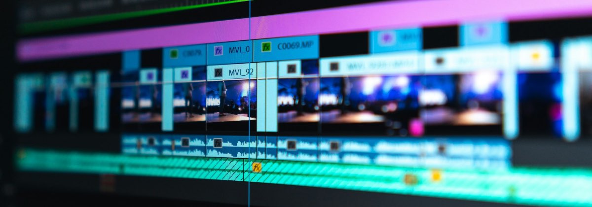 Video editing timeline showing perfectly synchronized audio and video tracks