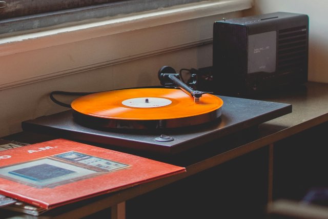High quality vinyl record representing uncompressed audio fidelity